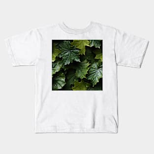 Green Leaves Pattern 21 Kids T-Shirt